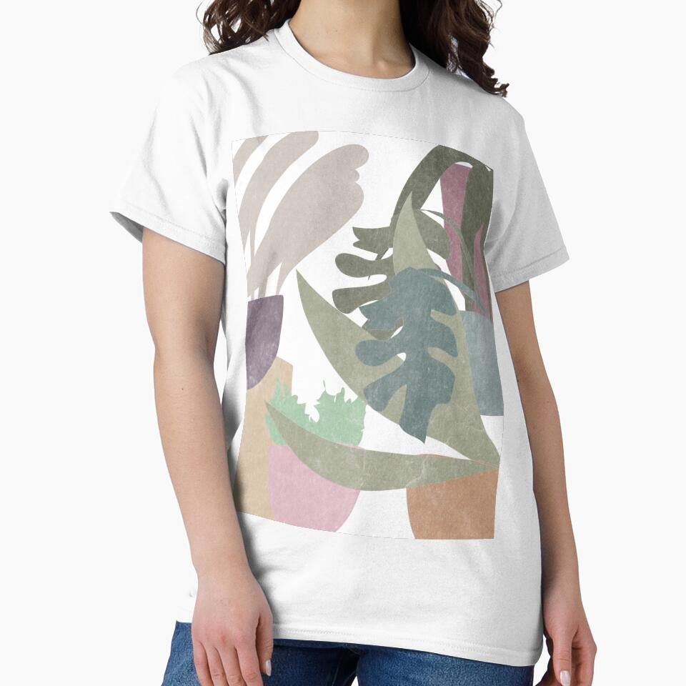 Boho plants, watercolor design by marina ralston