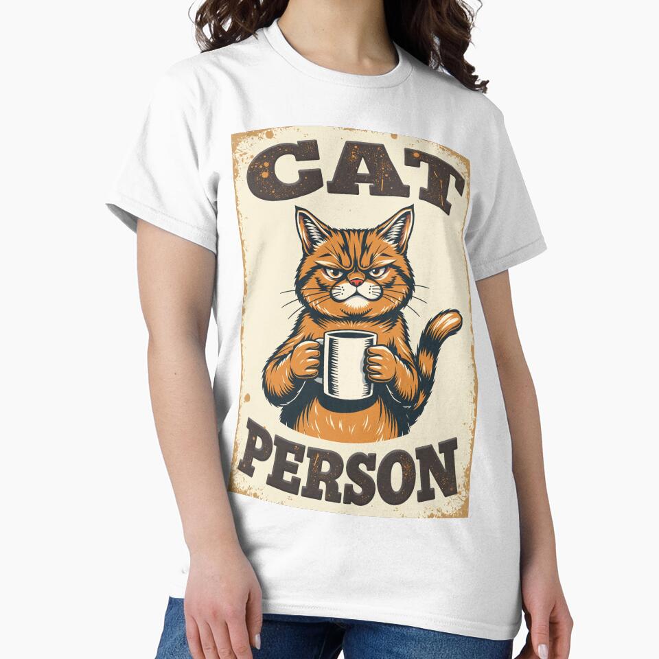 Cat Person - Cat Lover Vintage by dosuki Store