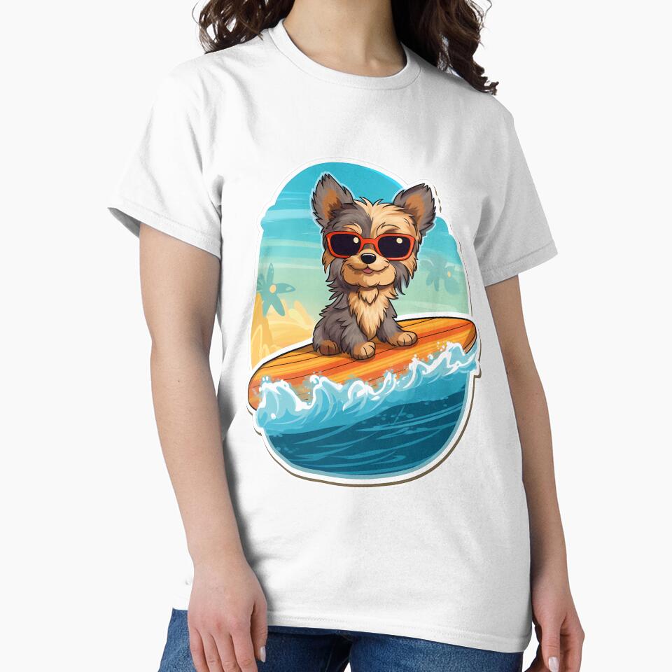 Yorkshire Terrier Surfing by Jdelgado813