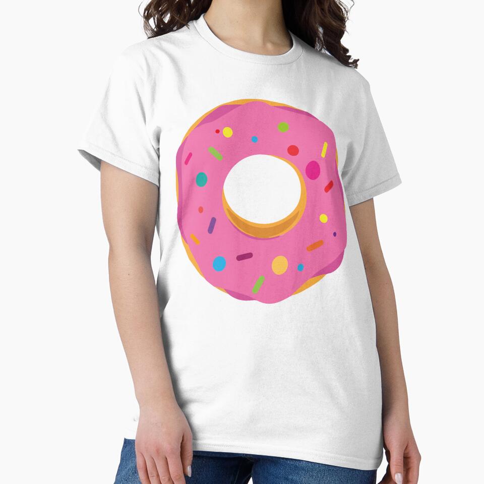 Pink frosting sprinkles donut kawaii cute pastel colors decorative pattern by Novel-ty