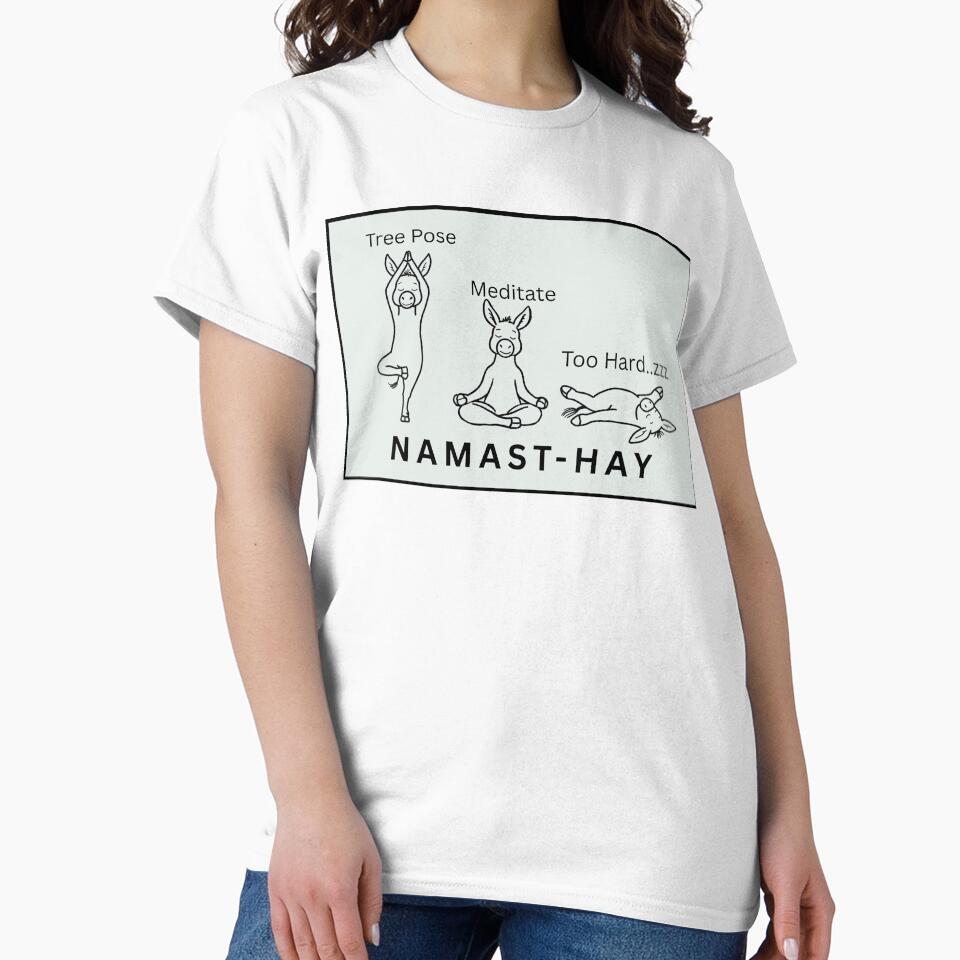 Yoga Pose Funny Animal Print by OneStopDonkeyShop
