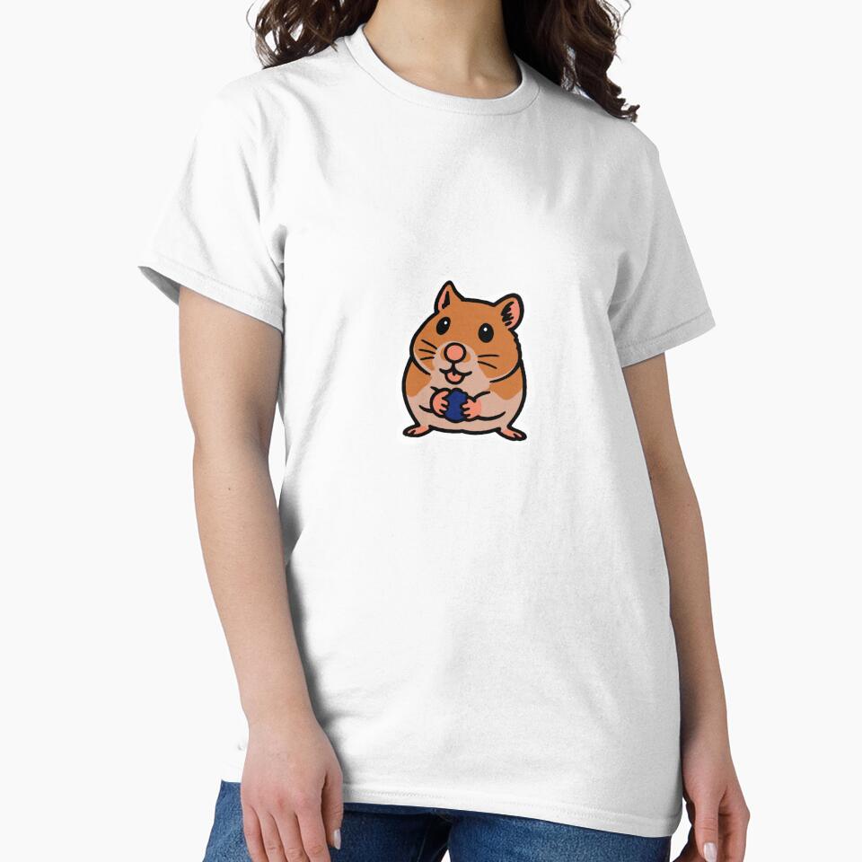 Hamster Eating Blueberry by beans.stickers