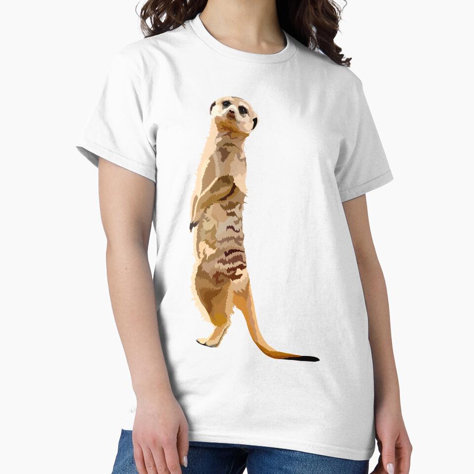 M is for Meerkat,Meerkat Artwork – Playful Desert Mammal Illustration and Wildlife Design by PrettylittlepastelUk