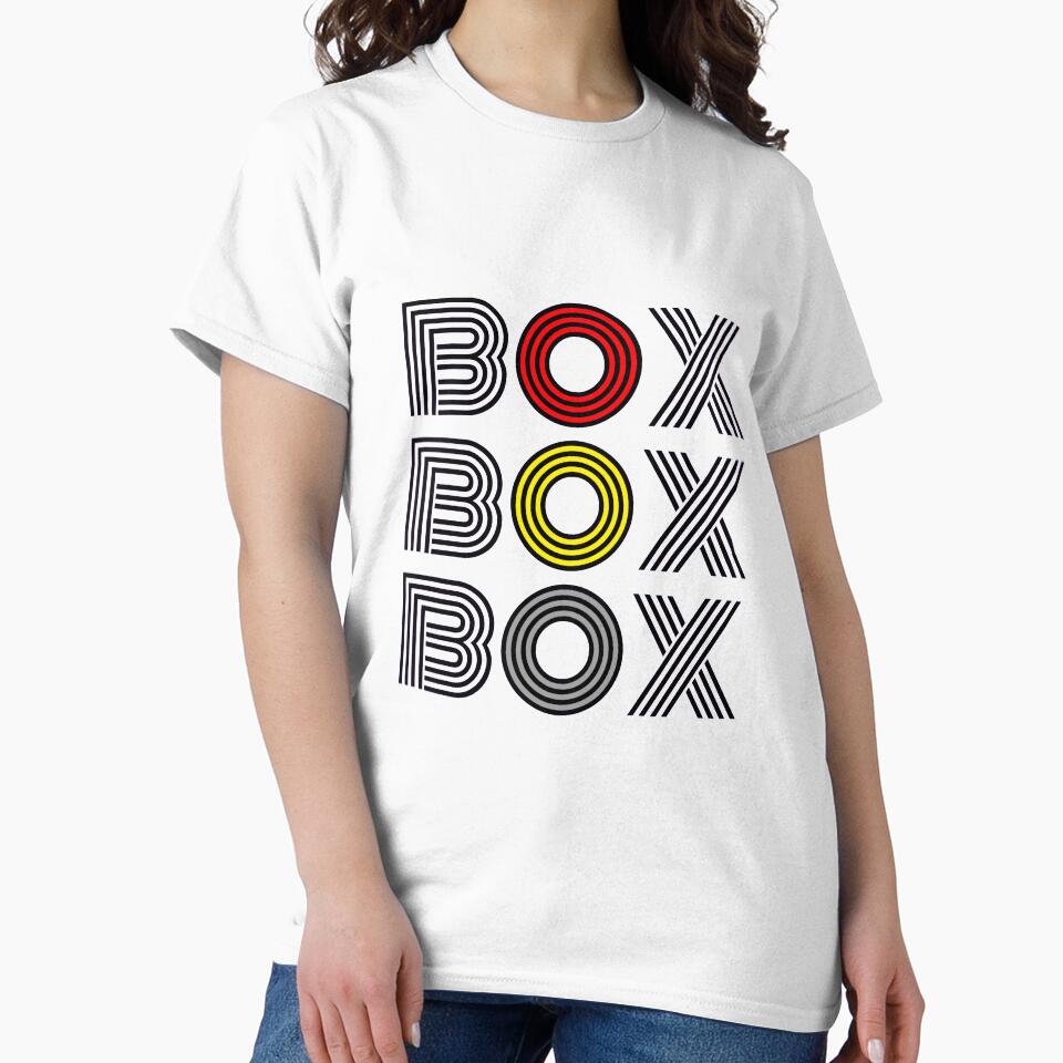 "Box Box Box" F1 jargon ( 3 colors ) by TheF1Racing