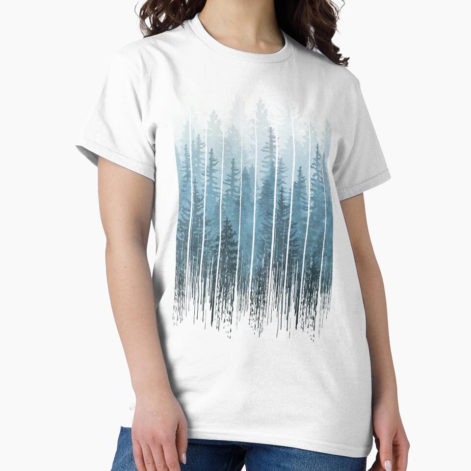 Grunge Dripping Turquoise Misty Forest by maryedenoa