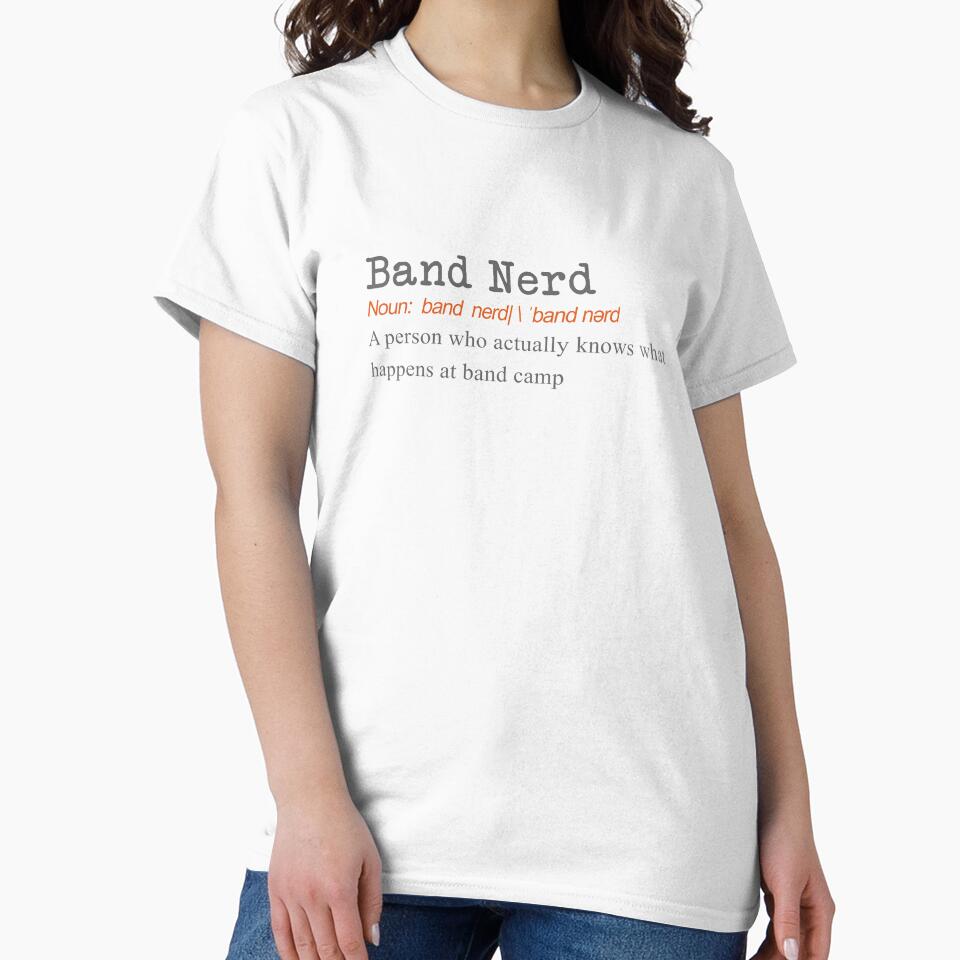Funny Band Nerd Definition Gift Design on white by LGamble12345