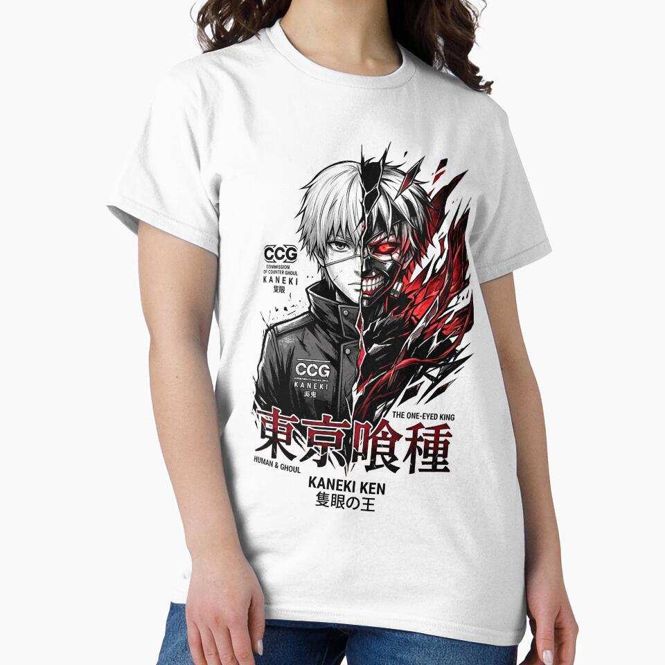 Kaneki Ken Anime Streetwear | Tokyo Ghoul Inspired Dark Manga Aesthetic Tee by Walli's