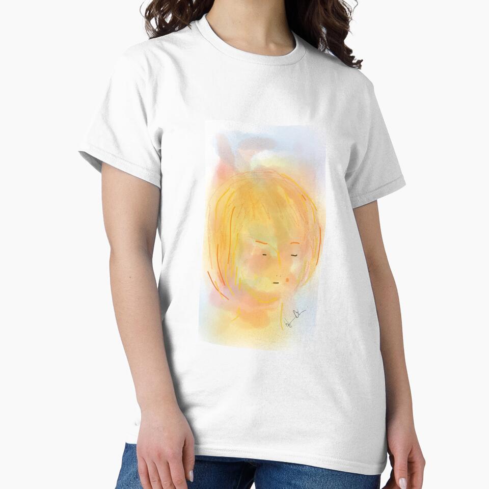 Yellow Girl - Soft Painting 015 by Hjortur