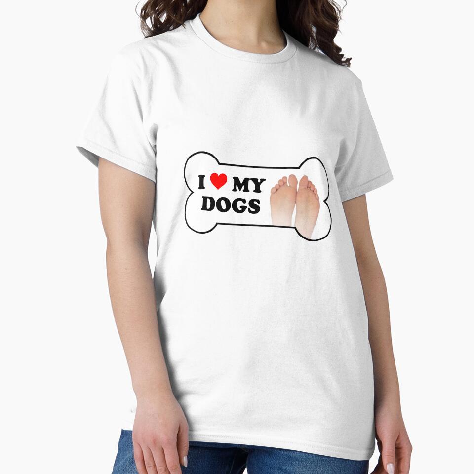 I Love My Dogs Bumper Sticker by snazzyseagull