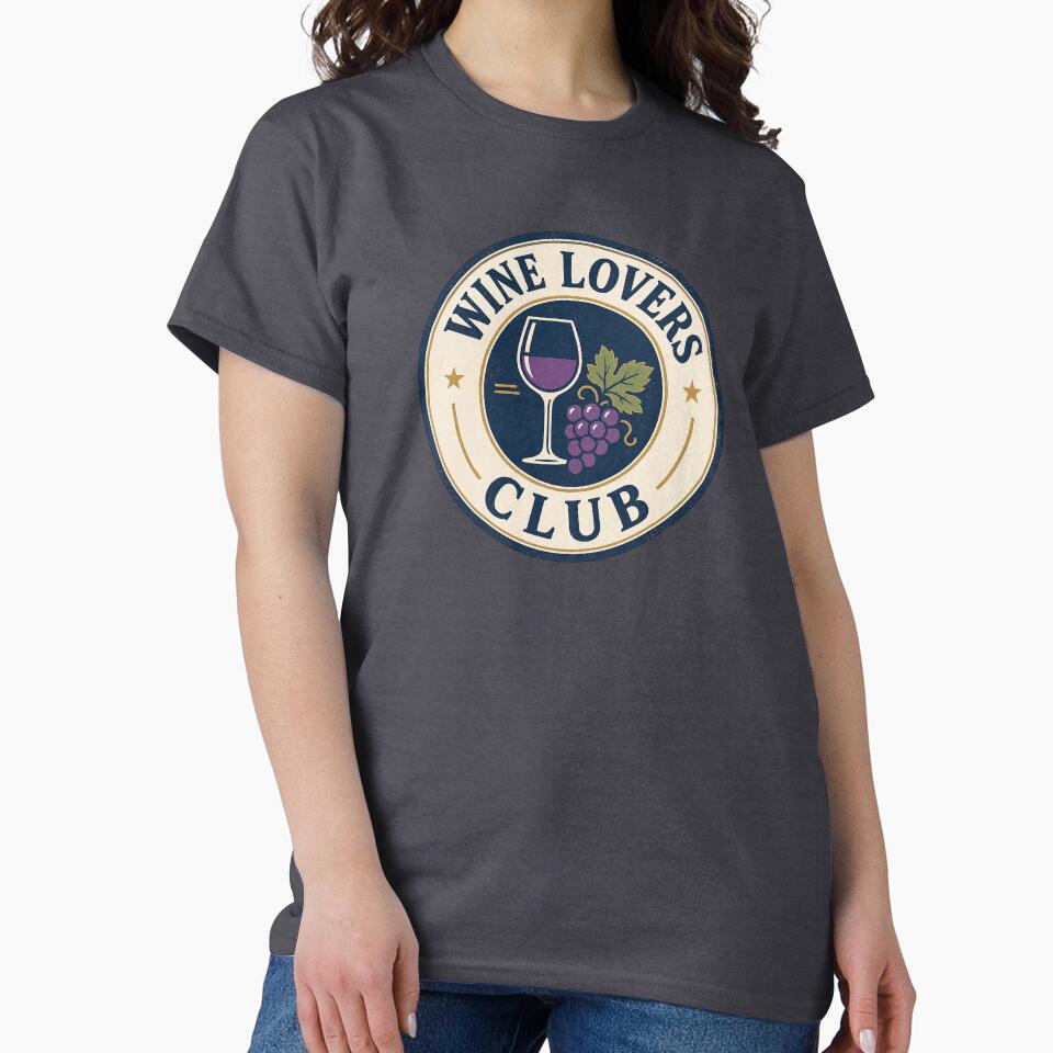 Wine Lovers Club – Vintage Wine Badge by EastEndTownie