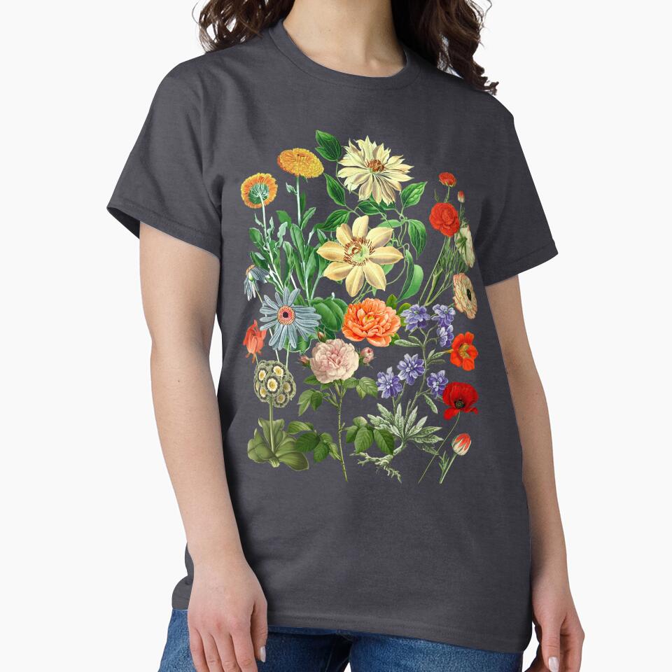 vintage flowers botanical art by FLIP-original