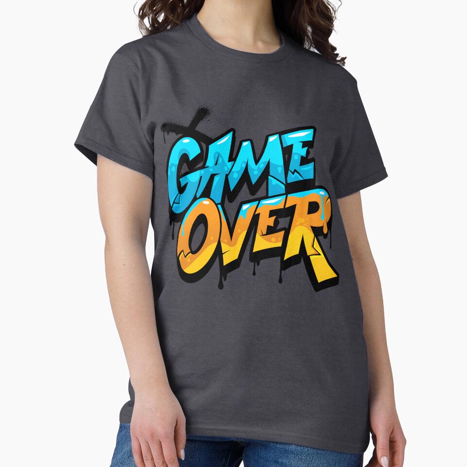 Urban painted game over design by DrimitStore