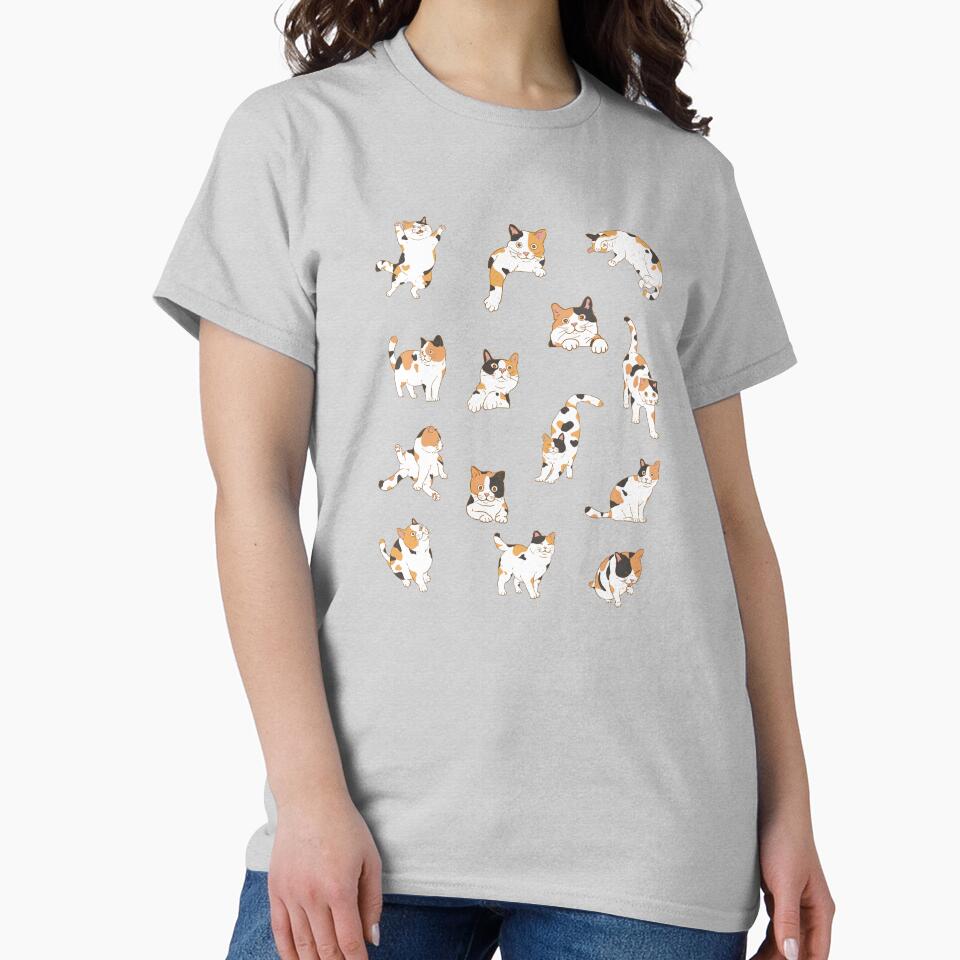 Cute Calico Cat Set- 14 Cute Postures Collection by patternjp