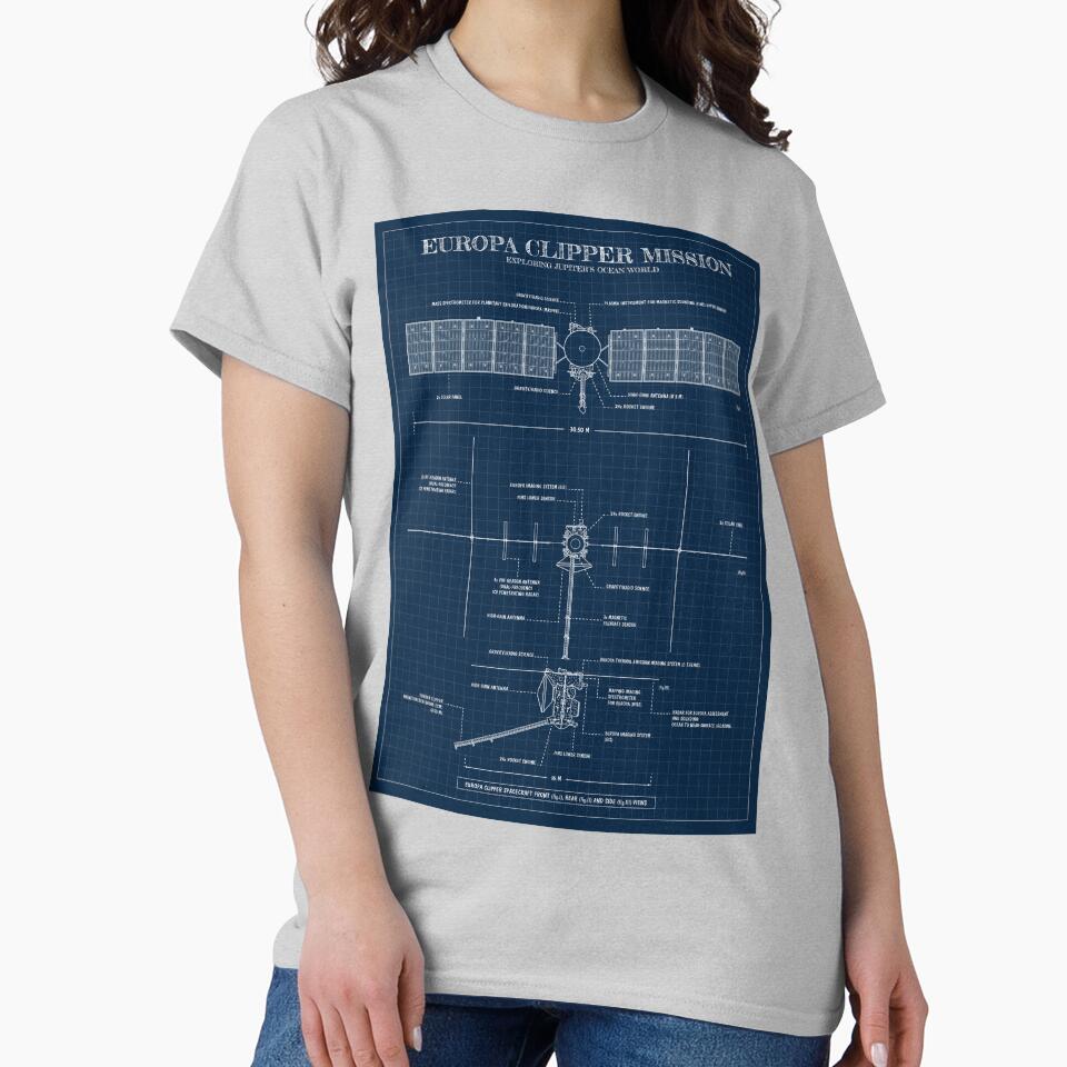 Europa Clipper Mission (Navy Blueprint) by BGALAXY