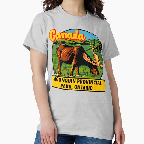 Algonquin Provincial Park Ontario Vintage Travel Decal by hilda74