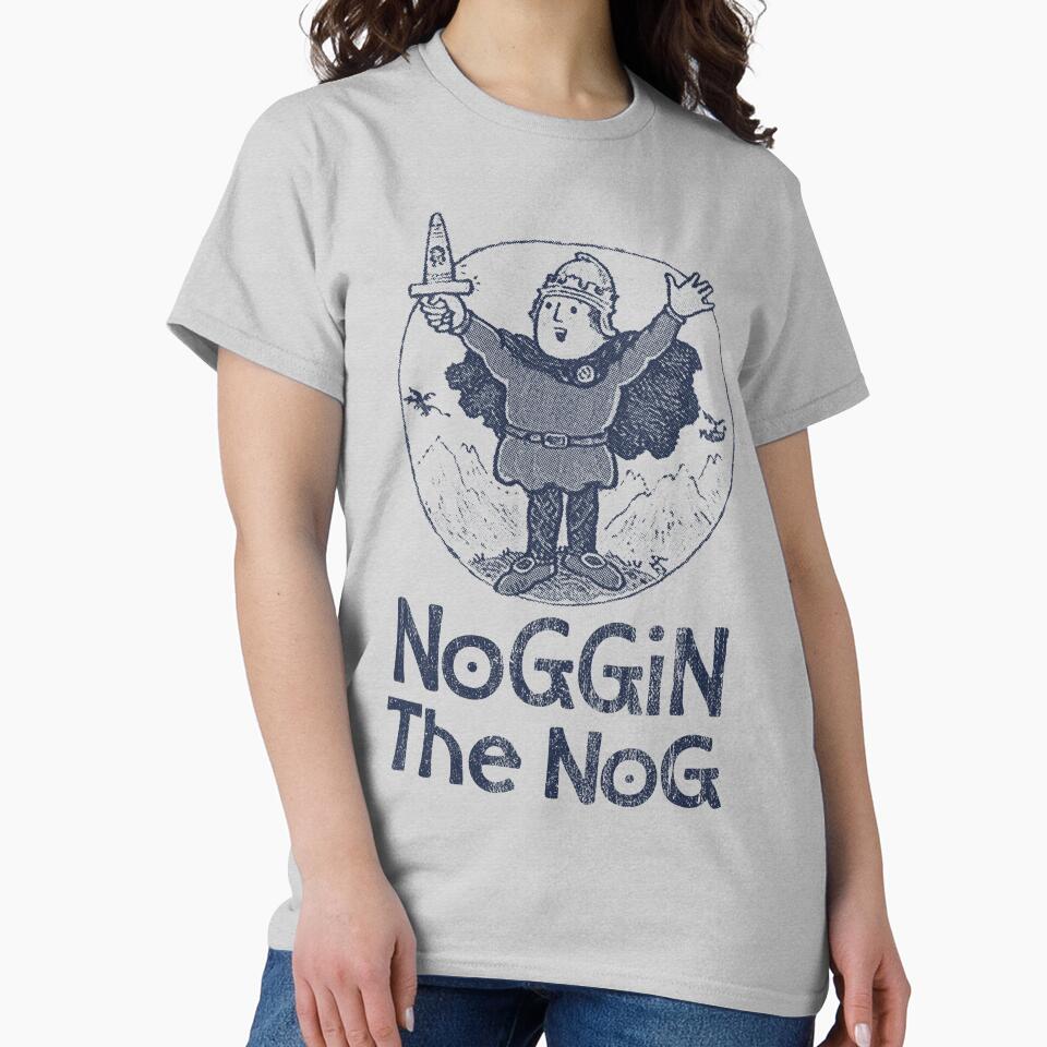 Noggin The Nog Retro Style Print by Palmthief