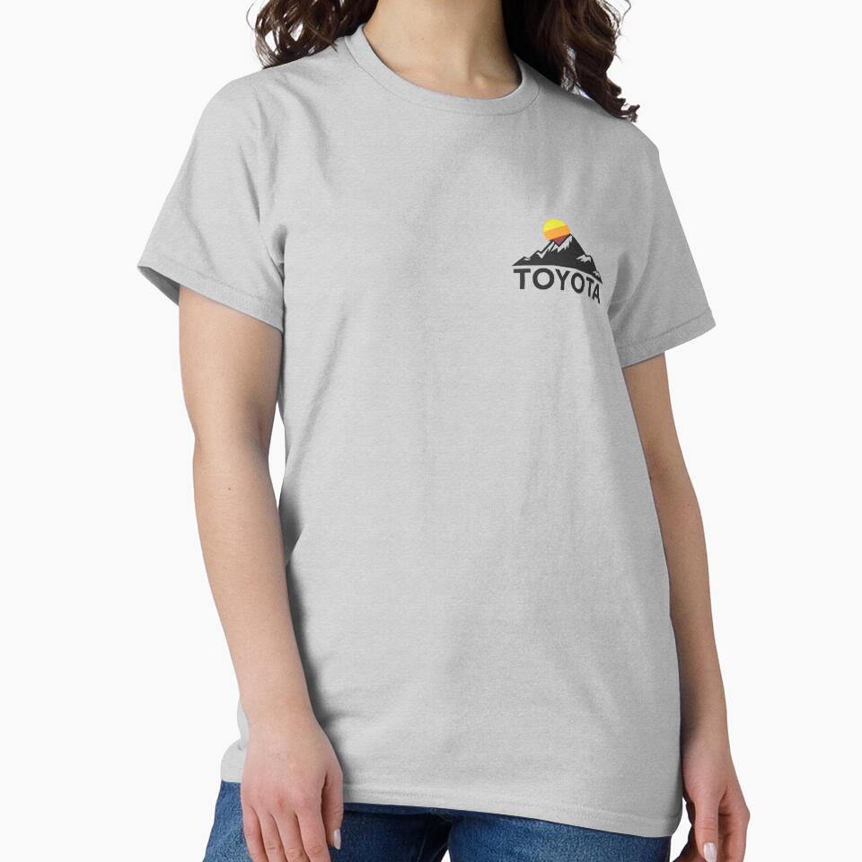 Toyota Mountain Logo T-shirt - Small Chest-left Size by ChaseBig