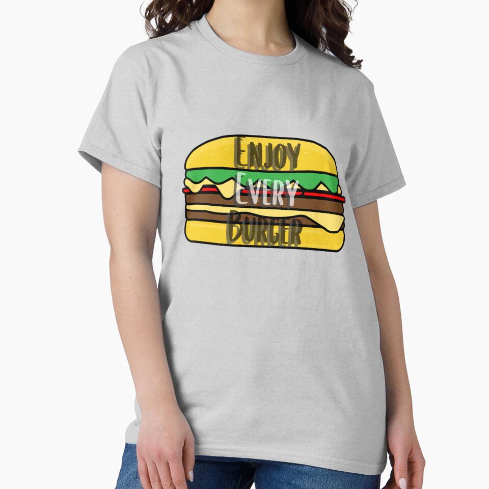 Enjoy Your Burger Sticker Design 2 by PositiveStudio