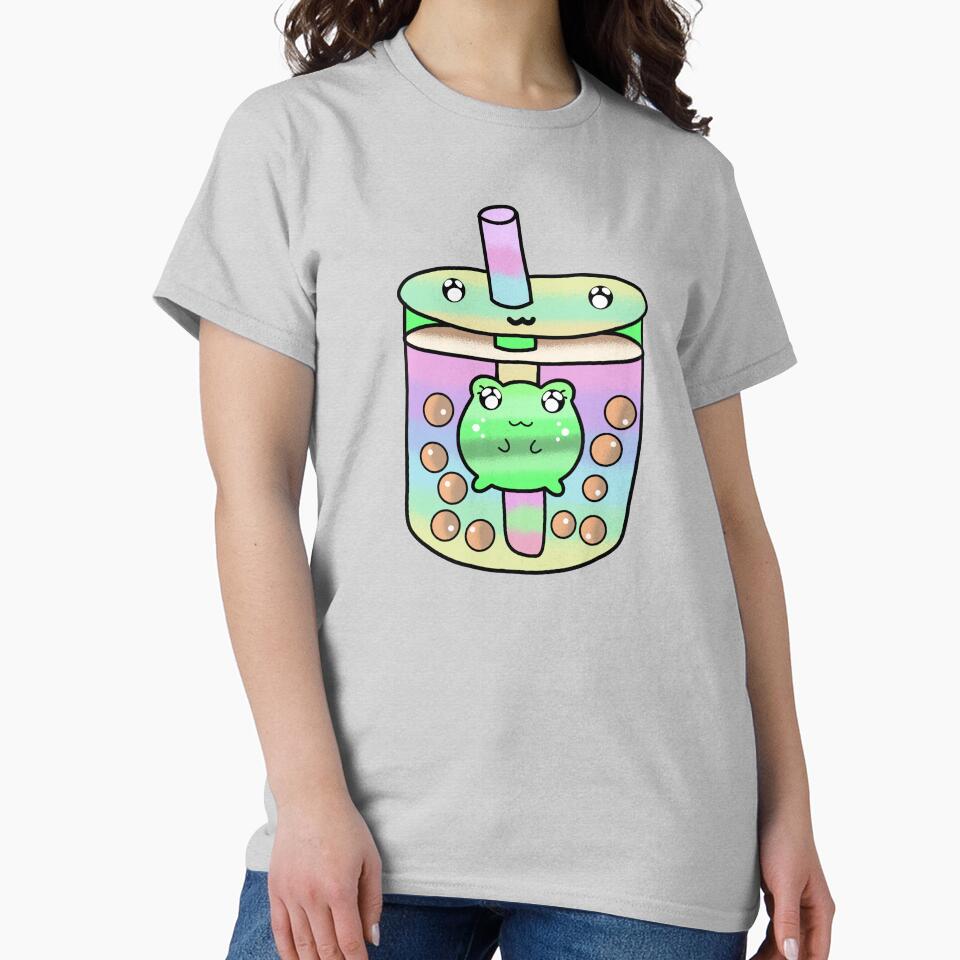 Pink Kawaii cute boba tea lover by Quacktails