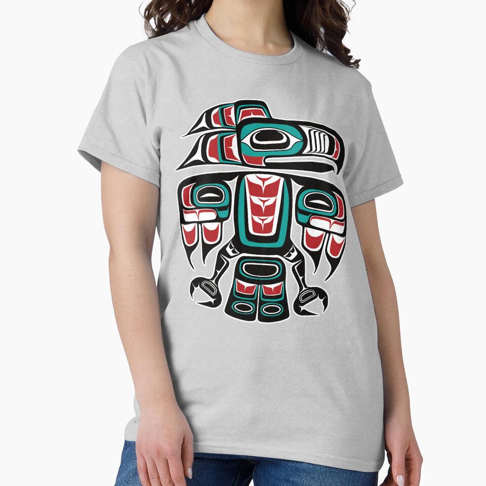 Haida Tlingit Native Raven Totem by Beltschazar