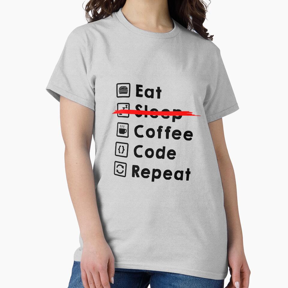 Eat Coffee Code Repeat by Caldofran