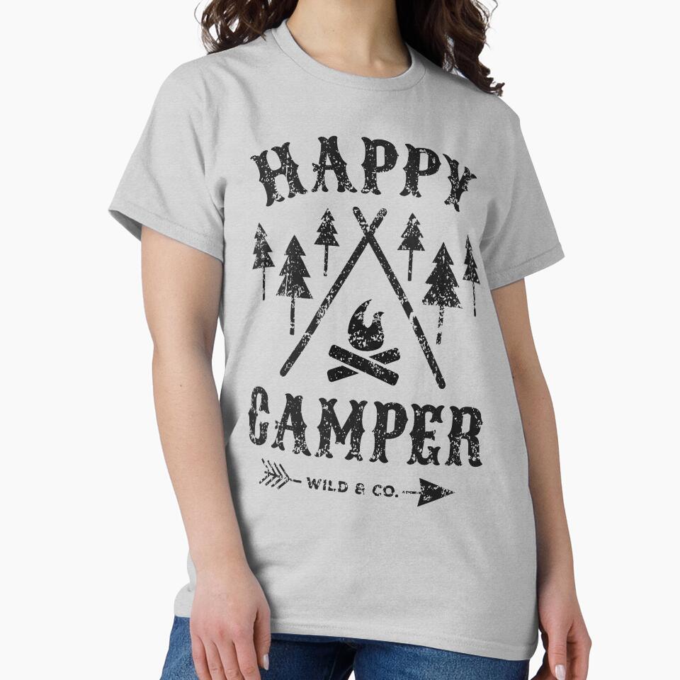 Happy camper distressed black by posay