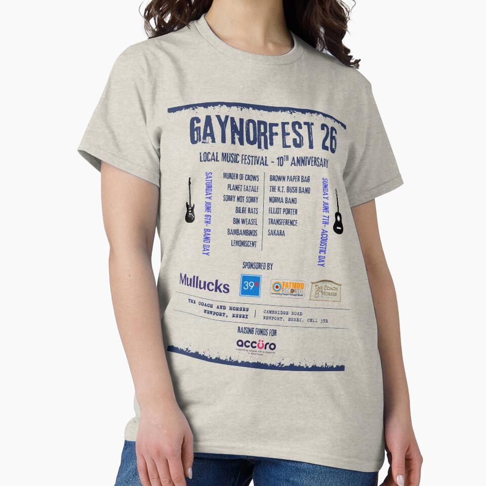 Gaynorfest 26 Festival  Merch by SoSorryNotSorry