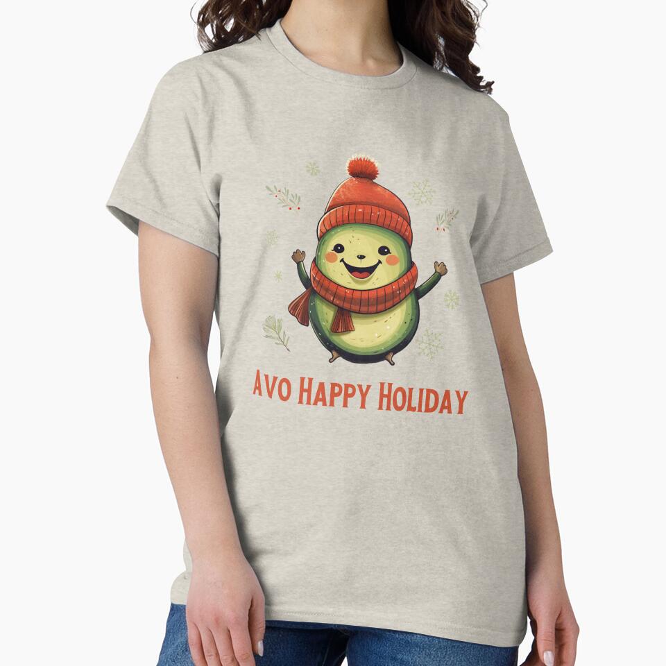 Avocado Holiday Greetings: Avo Happy Holiday by minjagoods