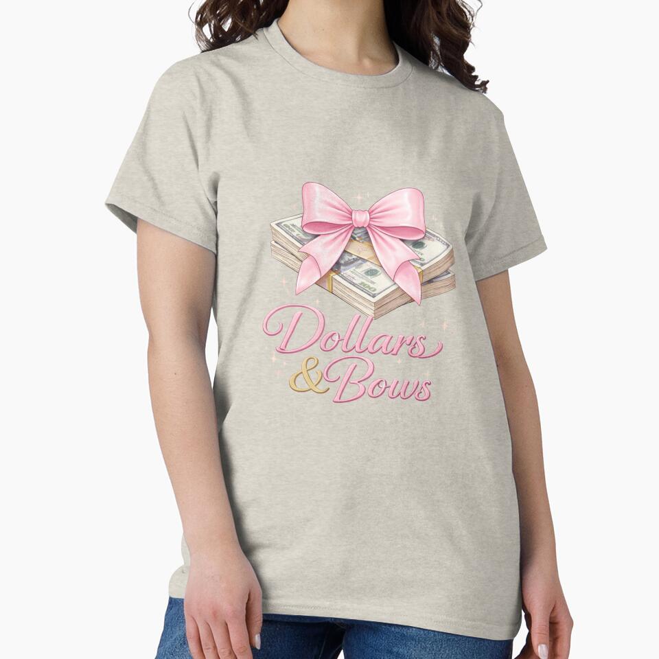Dollars & Bows – Coquette Money Aesthetic Pink Design by Aura.Creative