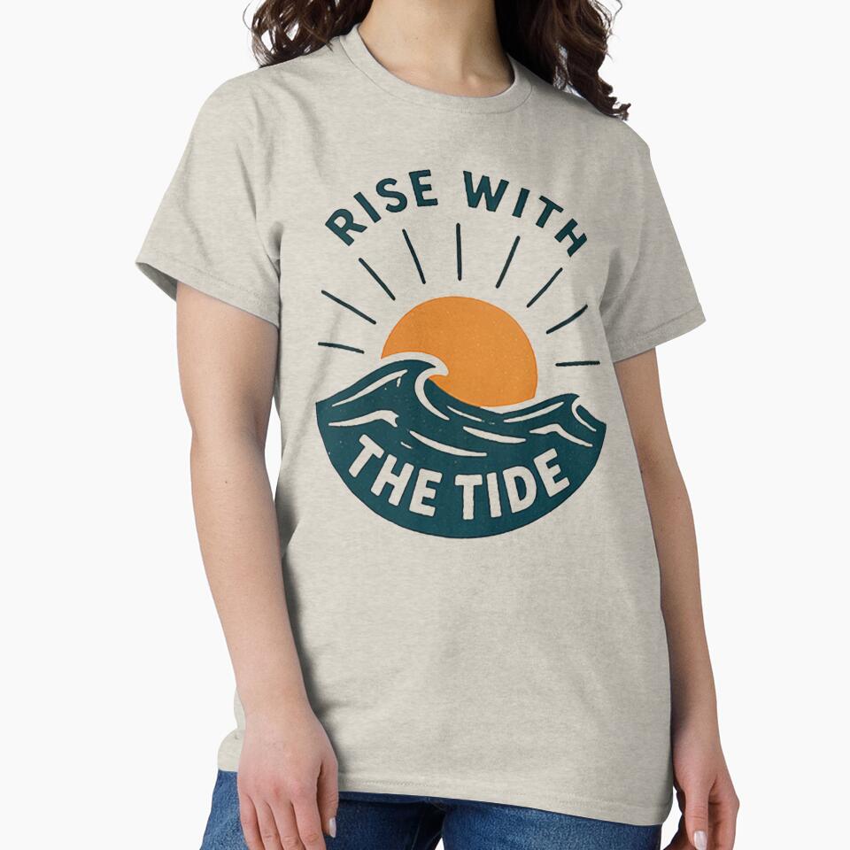 Rise With The Tide Sunrise Waves by Bronse Wear