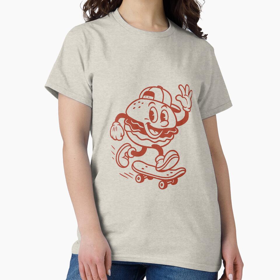 Skater Burger – Classic Red Roller by HoopeStylee