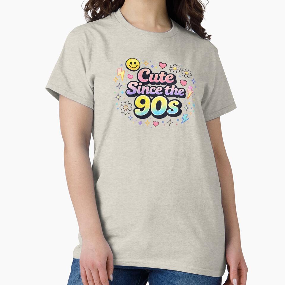 Cute Since the 90s Shirt – Retro Vintage Girl Tee | Fun 90s Nostalgia Aesthetic by MEMORY-LN-Tees