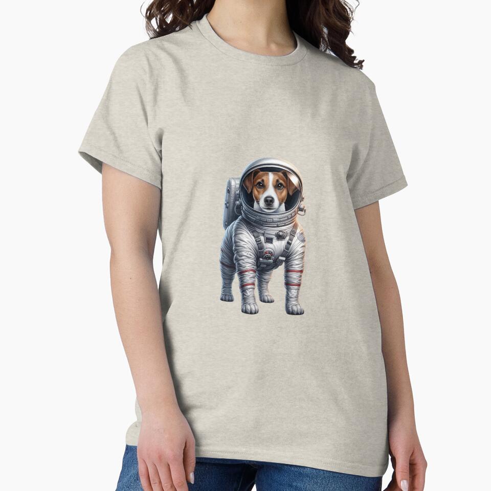 Jack Russell in a spacesuit by Bluetuc