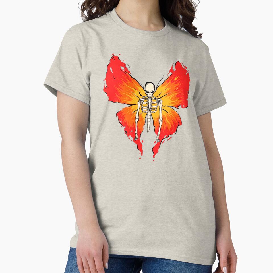 Life is Strange Before The Storm Chloe Shirt Butterfly Skull by --Camiila--