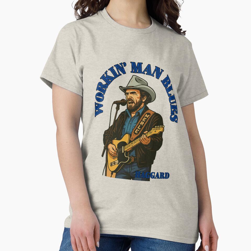 Merle Haggard Outlaw Soul – Vintage Country Music Art Workin' Man Blues by SirJohnnyofDirt