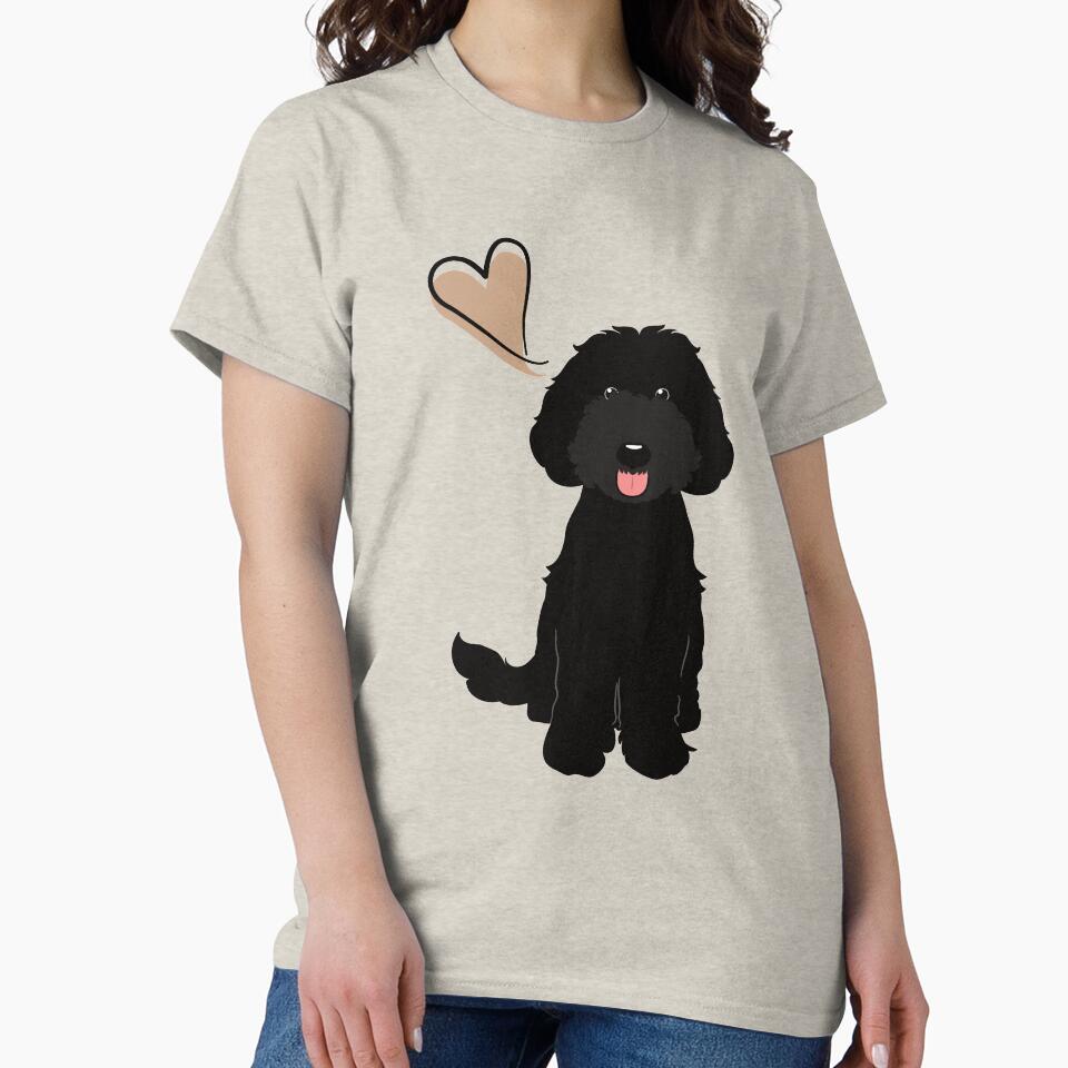 LOVE Black Labradoodle by Lulupainting