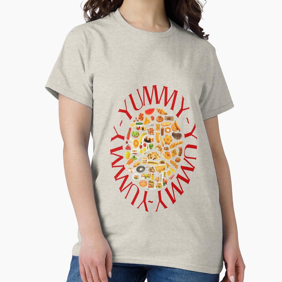 Yummy Name T-Shirt – Cute Food Lover by PrashaDesigns