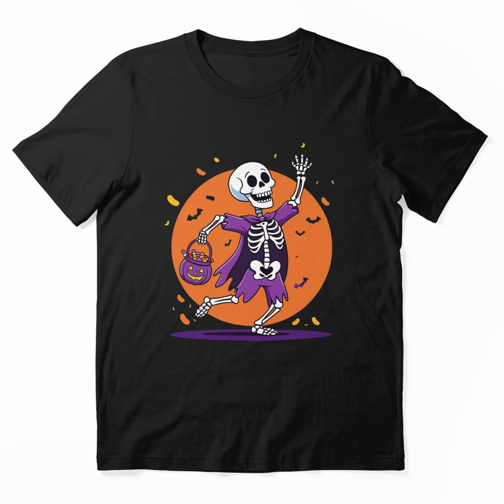 Dancing Skeleton Halloween Trick or Treat – Funny Spooky Cute Skeleton Shirt by UmazDesigns