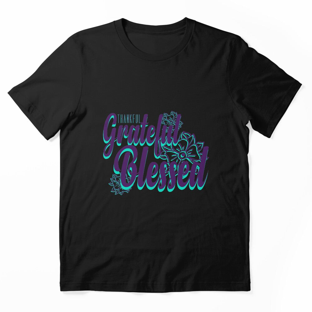 Thankful Grateful Blessed Shirt Thanksgiving Shirt by catcatcatlife