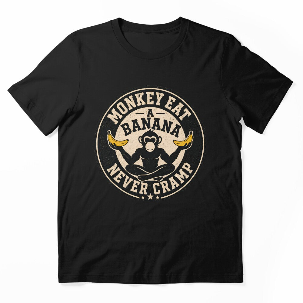 Monkey Never Cramps Shirt, Funny Baseball Meme Tee, Sarcastic Sports Humor T-shirt, Athlete Gift For Him, Monkey Eat Banana Meme by THREE LITTLE BEANS