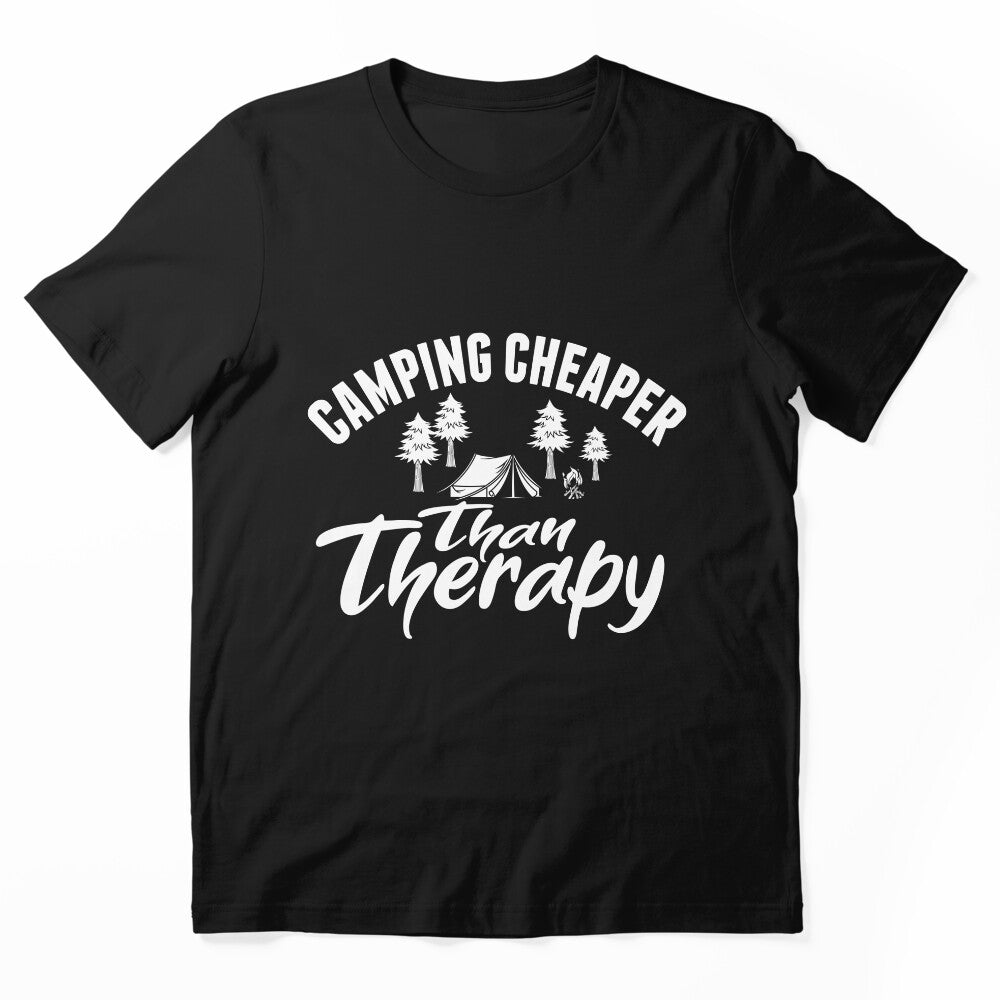 Camping Cheaper Than Therapy Campfire Camping Gift- Funny Camping Shirt ,Camping Tees, Camp T shirt, Camping Shirt For Men and Women by sols