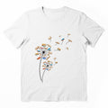 Dandelion Flower Books Fly Reading Gift T-Shirt by TeeSumody