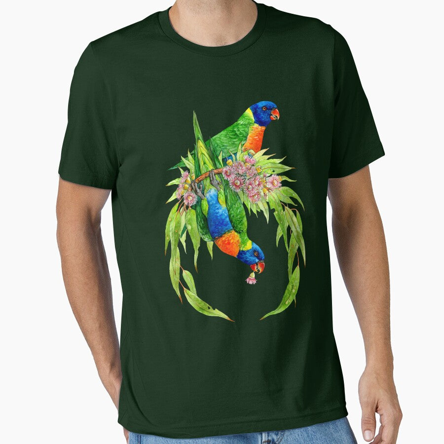 Rainbow Lorikeets Native Wreath by Pip Tacla