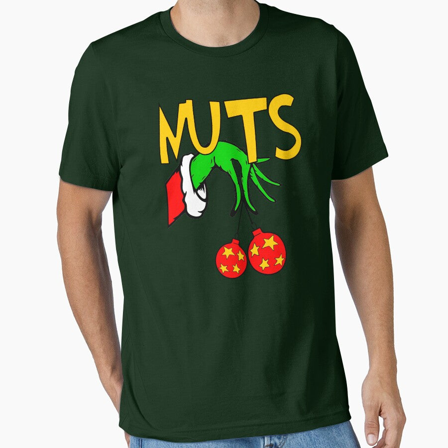 Chest Nuts Couples Matching Shirt, Xmas Family Matching T-shirt, Christmas Wreath by AchrafBenkazzi
