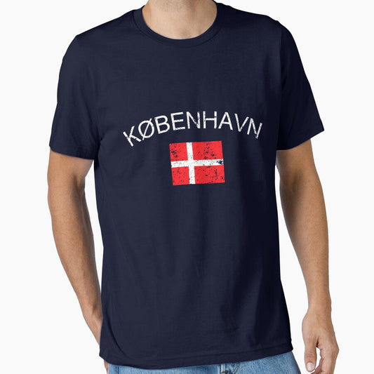 Kobenhavn T-Shirt, Vintage Denmark Copenhagen Sports Shirt by isa-sorrentino