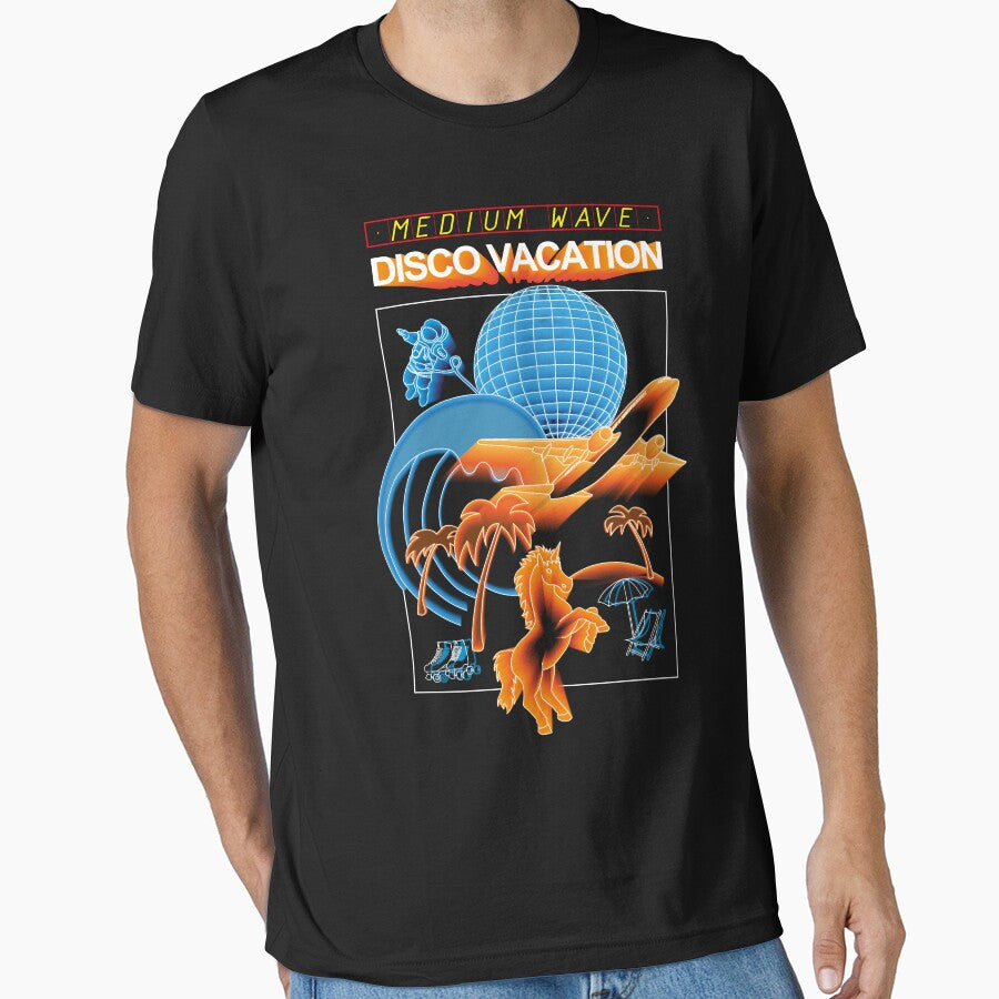 Medium Wave Disco Vacation T-shirt by MediumWave