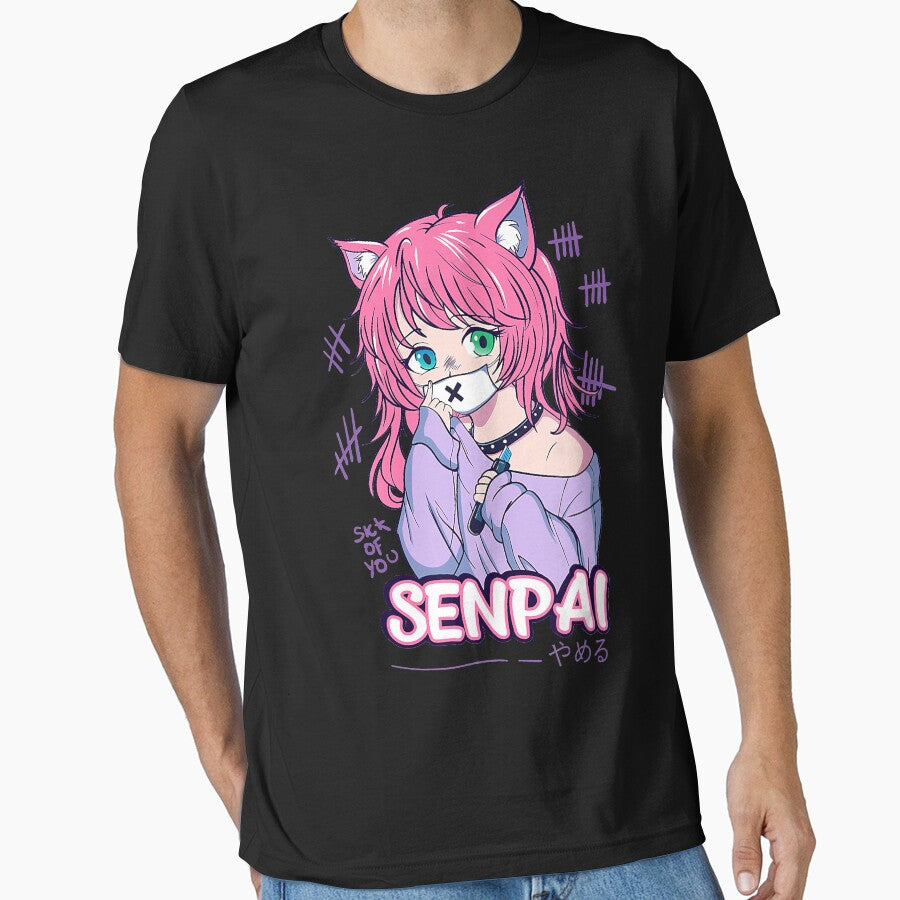 Kawaii Anime Neko Girl - Pastel goth Menhera Sick by Xavierdelmotte