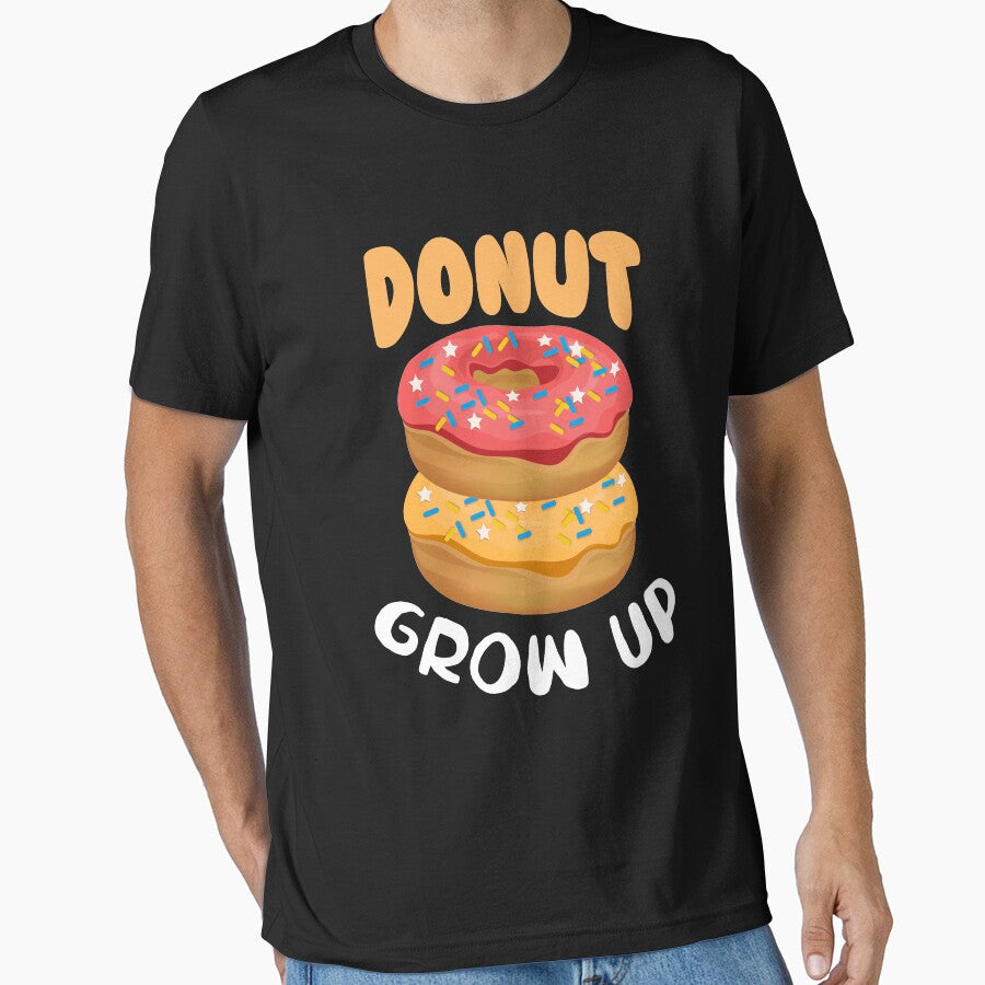 Funny Donut Lover Gift t-Shirts - Donut Grow Up Tank Top by TeeJerly