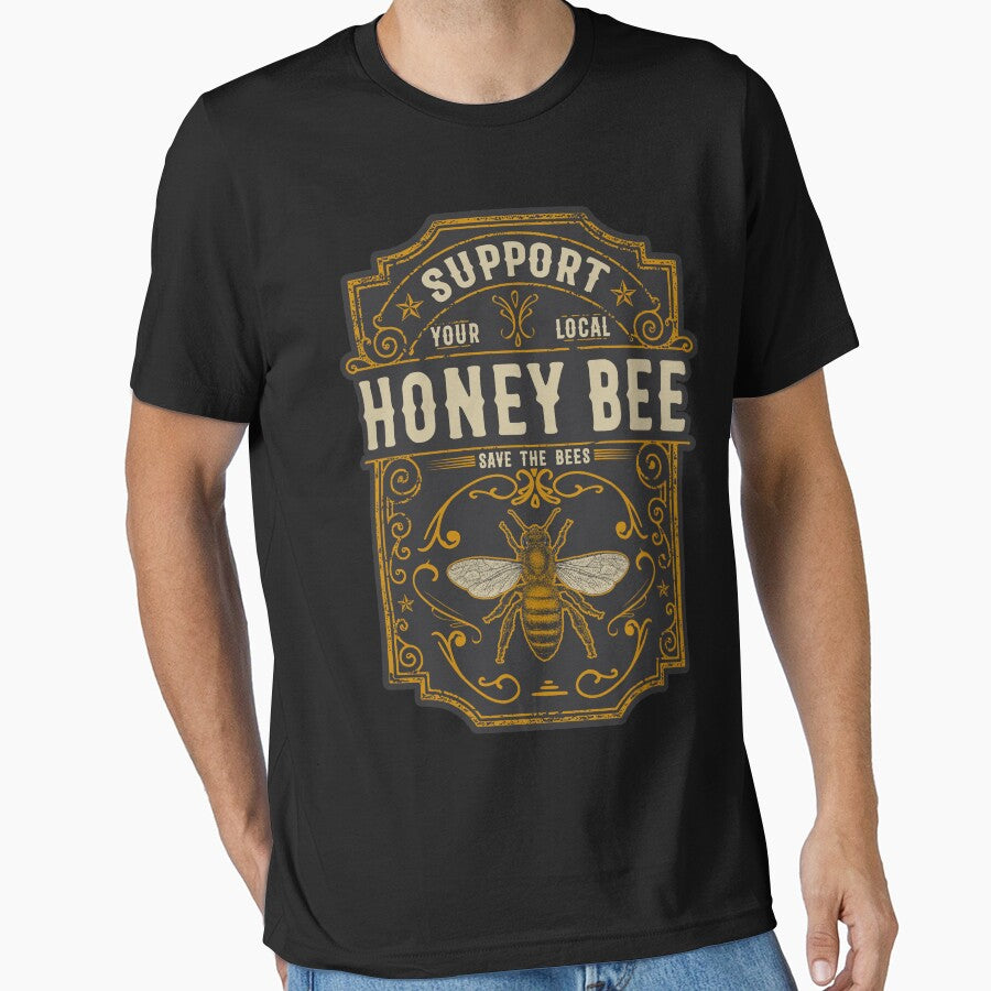 Support Your Local Honey Bee Save The Bees by monokromatik