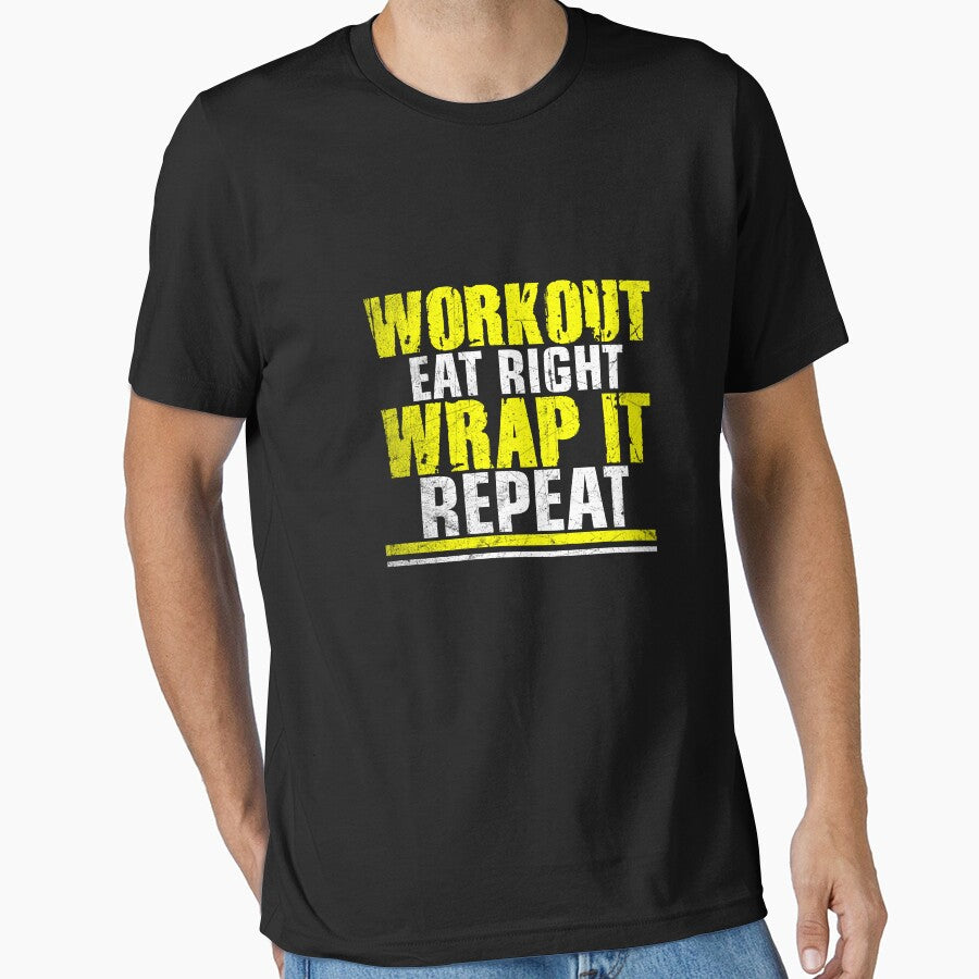Workout Wrap IT | gym shirts | men fitness | funny exercise shirt | funny fitness shirts | workout clothes | fitness motivational gym shirts | workout shirt by Kreature Look